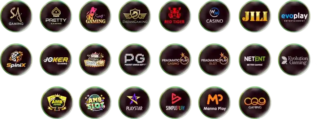 ค่ายเกมที่เราให้บริการ